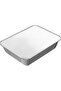Aluminium - Container - with Lid -8389 [10 pcs] Lunch Box- Storage box - 3