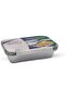 Aluminium - Container - with Lid -8389 [10 pcs] Lunch Box- Storage box - 2
