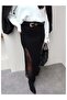 Lace Detail Slit Knit Skirt - 4