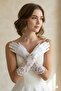 Grace Toile Lace Embroidered Long Bridal Gloves |   Elegant and Timeless Special Design - 4