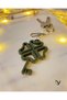 Clover Luck Charm, Keychain - Feng Shui Abundance Keychain - 2