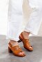 Women's Genuine Leather Extra Comfortable Heeled Sandals - 4