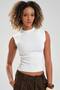 Women's Knitwear Knitted Sleeveless Turtleneck Design Blouse
