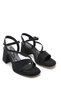 (Erbay) Thick Heeled Women's Evening Dress Shoes BLACK - 2