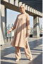 Aerobin Fabric Tunic Trousers Double Set 4144-06 Beige - 2