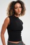 Women's Knitwear Knitted Sleeveless Turtleneck Design Blouse - 3