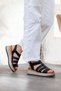 Women's Genuine Leather Extra Comfortable Wedge Heeled Sandals - 3