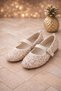 Sequined Glitter Buckle Detailed Women's Stylish Daily Ballerinas Home Ballerinas - 2