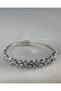 Flexible Waterway Steel Bracelet with Drops and Square Stones - Silver Pear & Princess Flex - 2