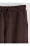 Lcw Kids Brown Crew Neck Nyc Printed Boys' Sweatshirt and Sweatpants - 6