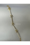 Stoned Star and Bar Link Steel Bracelet - Golden Celestial Star Bar Bracelet - 4