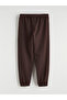Lcw Kids Brown Crew Neck Nyc Printed Boys' Sweatshirt and Sweatpants - 7
