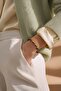 Copper Unisex Bracelet with Brass Twist Design - 3