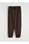 Lcw Kids Brown Crew Neck Nyc Printed Boys' Sweatshirt and Sweatpants - 5