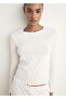 Perforated Cotton Two-Piece Pajamas