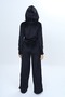 Girl's 2-Piece Set with Zippered Hooded Pockets Sweatshirt & Elastic Waist Wide Leg Pocketed Sweatpants - 6