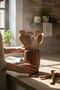 Akasya Curve Handcrafted Natural Wood Spoon Holder & Vase (11X17 cm) - 4