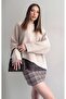 Bat Pattern Lace Detail Knitwear Sweater - 4