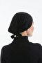 Black Seamless Non-Slip Bonnet, Shawl Bonnet, Non-Slip Scarf Bonnet, Hijab Bonnet - 4