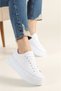 Delit White Orthopedic Women's Sports Lace-Up Casual Shoes Sole 5 cm - 4