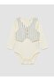 Baby Boy Striped Snap-On Bodysuit and Pants (S6) - 3