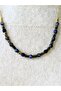 Natural Stone Sodalite Hematite Natural Stone Women's Natural Stone Necklace Euk52S - 3