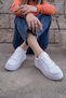 Delit White Orthopedic Women's Sports Lace-Up Casual Shoes Sole 5 cm - 3