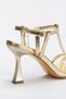 Women's Stylish Ribbed 9 cm Thin Heeled Evening Dress Shoes - 3