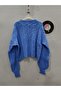 Women's Wide Balloon Sleeve Petite Soft Style Soft Textured Twist Knitted Oversize Sweater - 6