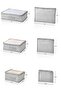 6-Piece Suitcase Organizer Suitcase Organizer Set Travel Bag Gray Polka Dot - 7