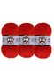 Madame Petite Red Hand Knitting Yarn - 134 Red 3 Pcs