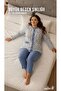 Women's Plus Size Pink Floral Front Buttoned Long Sleeve Cotton Combed Cotton Pajama Set Maternity Pajamas