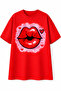 100% Cotton Kiss Printed Oversize T-Shirt - 2