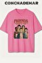 Stranger Things Friends Dont Lie Printed Premium Oversize Cotton T-Shirt