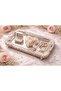 Special Luxury Engagement and Wedding Tray with Handles and Feet - Bridal & Gift Set, Baton Style Serving Tray (33 x 18 cm) - 2
