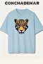 Tiger Printed Premium Oversize Cotton T-Shirt
