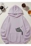Unisex Men'S/Women's Colorful Cepkedi̇ Custom Printed Cotton Oversize Hooded Sweatshirt