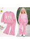 Soft and Flexible Girls' Set with Teddy Bear and Stone Detail - 3