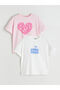 Original Oval Collar Girls' T-Shirt 2-Pack - 4