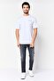 Men Crew Neck Short Sleeve Embroidered Logo T-Shirt, Grey - 2