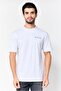 Men Crew Neck Short Sleeve Embroidered Logo T-Shirt, Grey