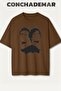 The Vampire Diaries Salvatore Brothers Printed Premium Oversize Cotton T-Shirt