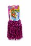 Ponpon Metallic Shiny Fuchsia Purple Cheerleading Pompoms with Sticks Durable Lightweight Cheer Pompoms 6 Pairs - 2