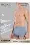 Men's 4 Pack Cotton Boxer Brief Sets Breathable Underwear Soft Stretch Boxer Shorts - 3