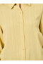 Women Yellow Textured Linen Long Sleeve Shirt - 5