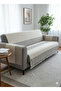 Sofa Cover 180X210 cm |   Stylish Design with Non-Slip Texture and Tassels, 100% Cotton - 2