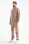 Mink Deluxe Winter Men's Tracksuit Set with Stitching Detail Regular Fit - 5