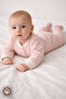 Unisex Baby Star Patterned 0-6 Months Combed Organic Cotton Baby Jumpsuit with Booties - 4