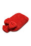 Soft Plush Water Bag Cover – Warm Design with Ribbon Detail Red - 2