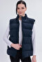 Women's Navy Blue Nova Fabric Inflatable Vest